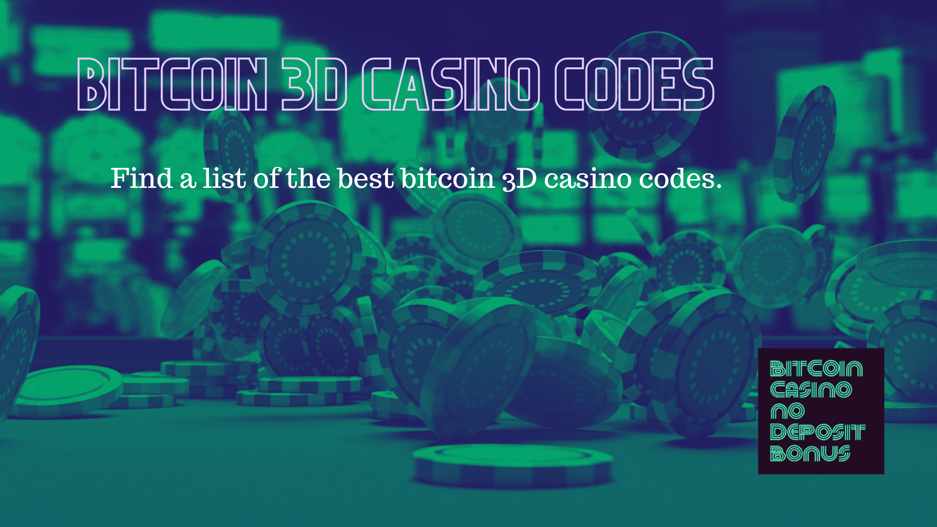 You are currently viewing Bitcoin 3D Casino And Slot Machine Codes