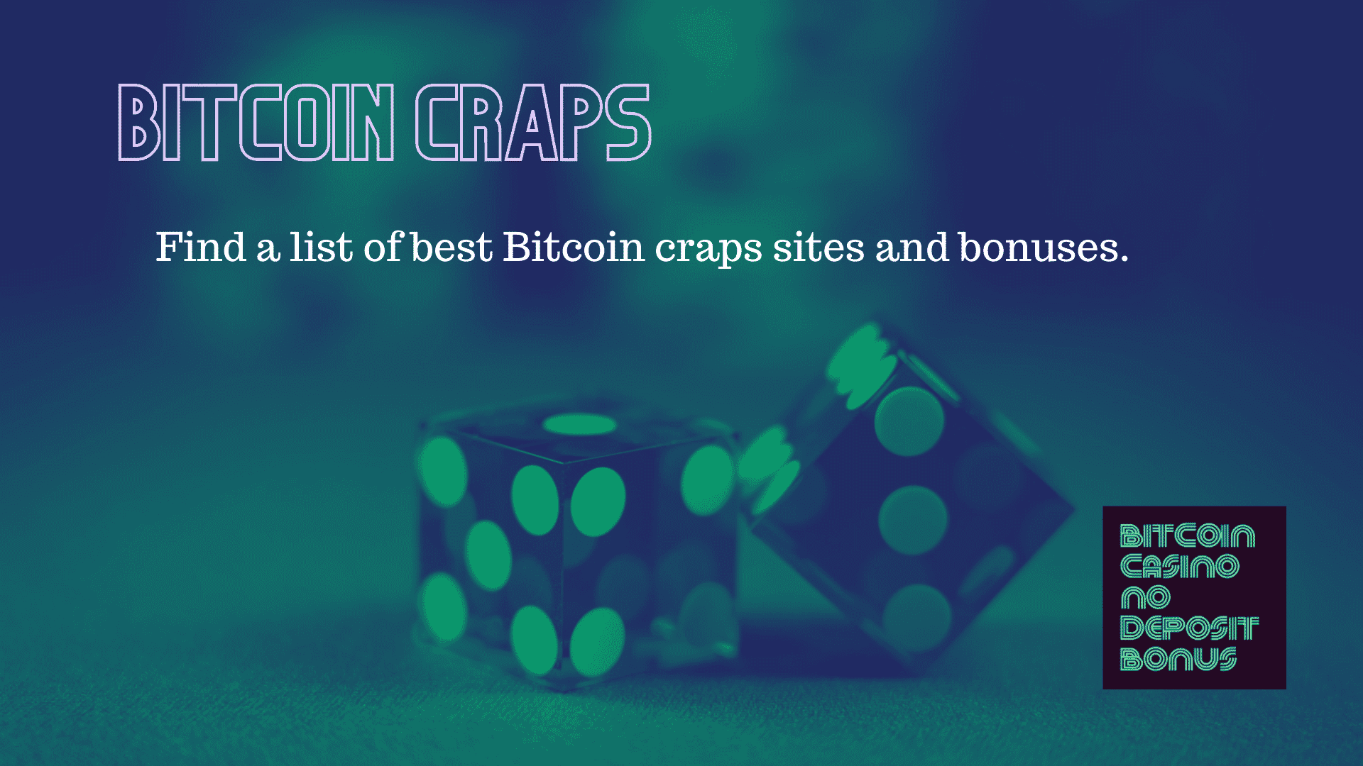 You are currently viewing Bitcoin Craps – Free Bonus BTC