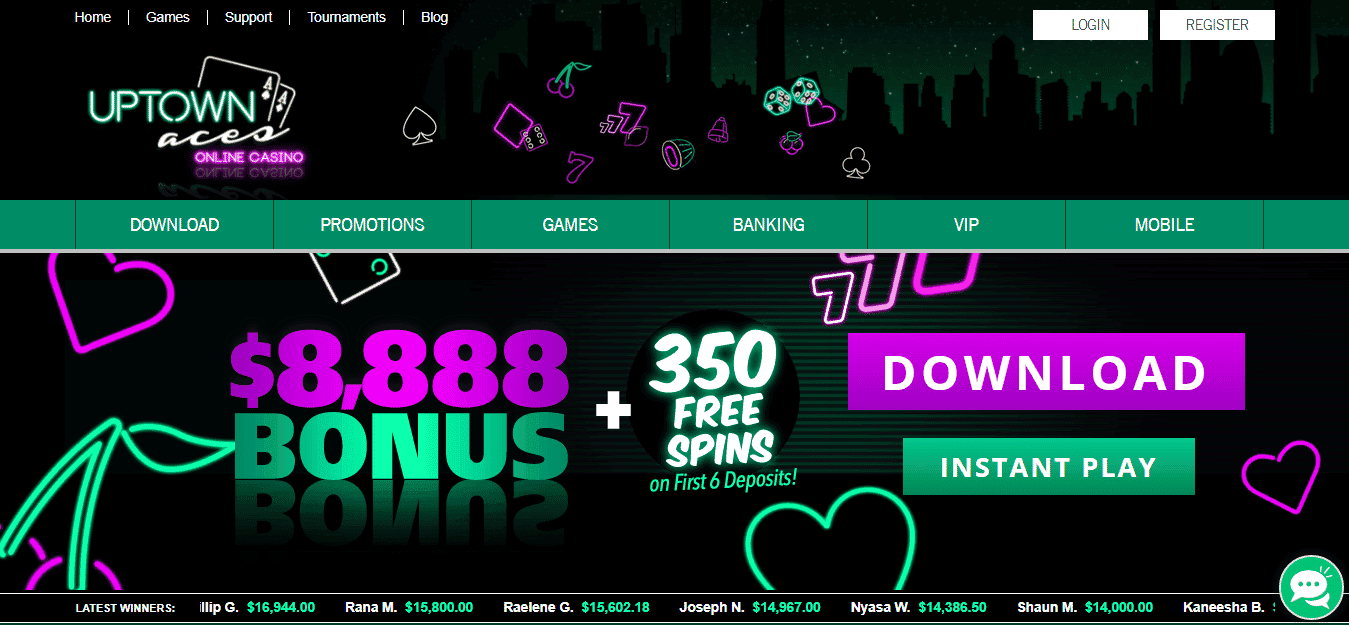 Uptown Aces No Deposit Bonus Codes