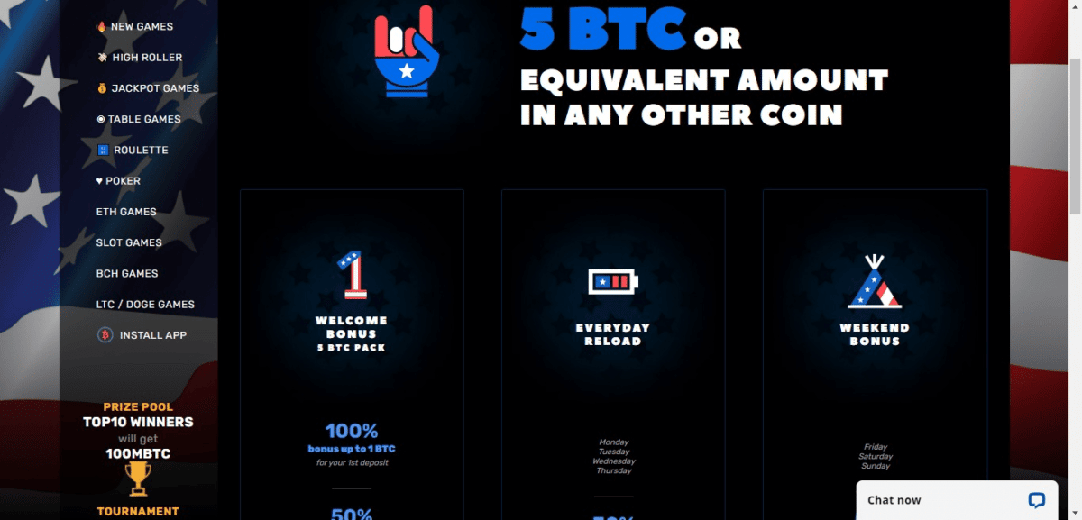 Bitcoin Casino US Promotions