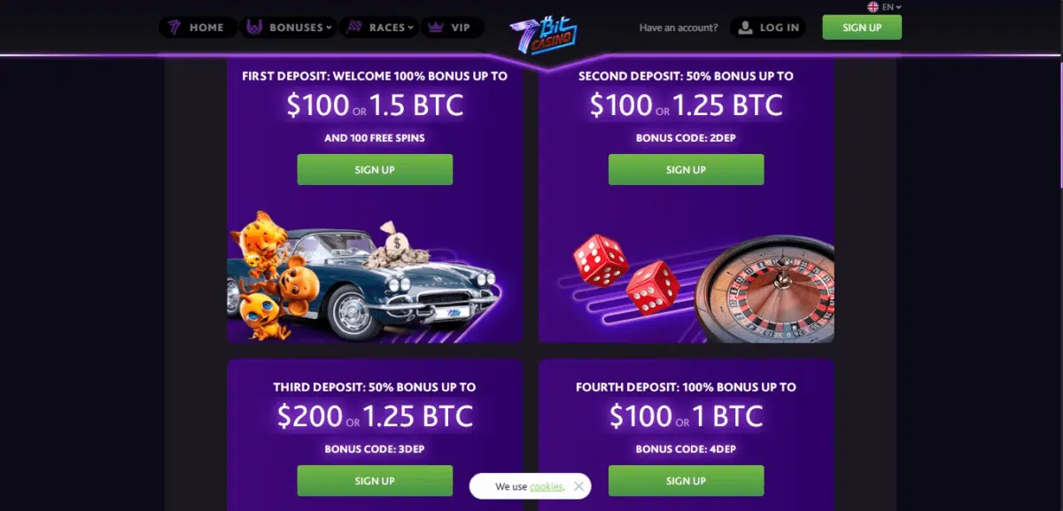 7Bit Casino Signup Bonus Code