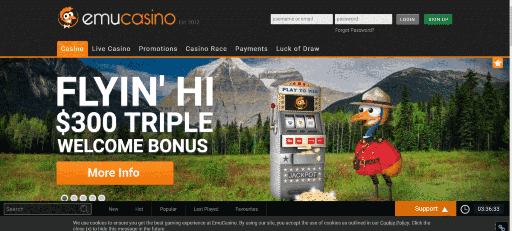 Emu Casino No Deposit Bonus 2018