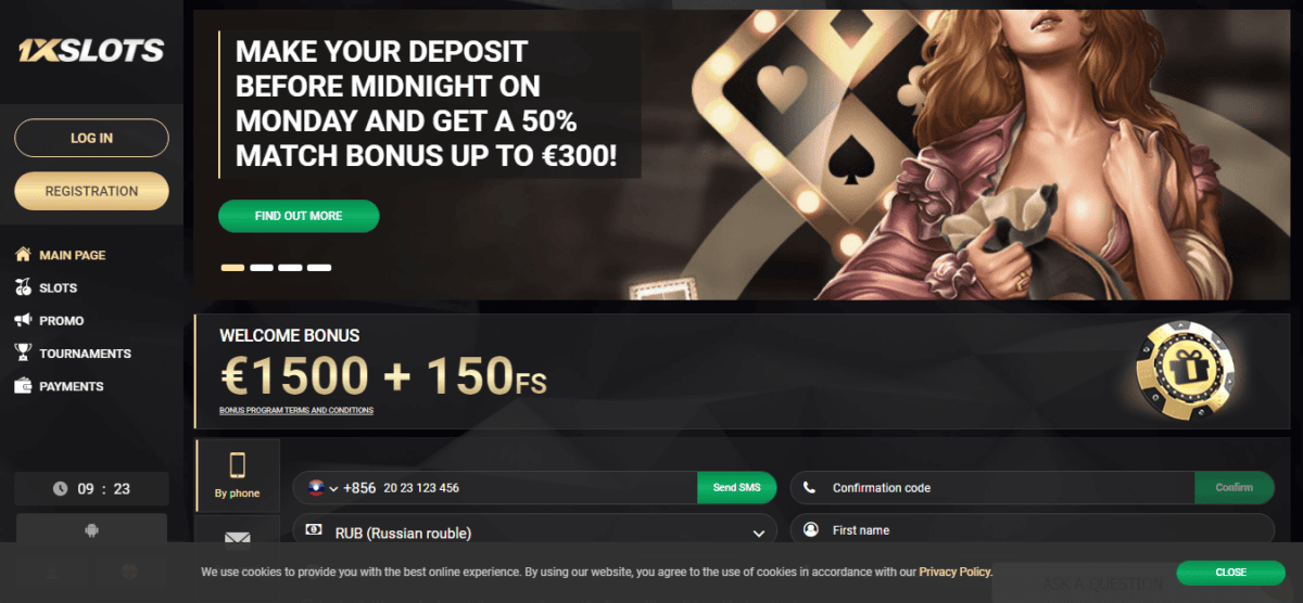 1x slots casino no deposit bonus