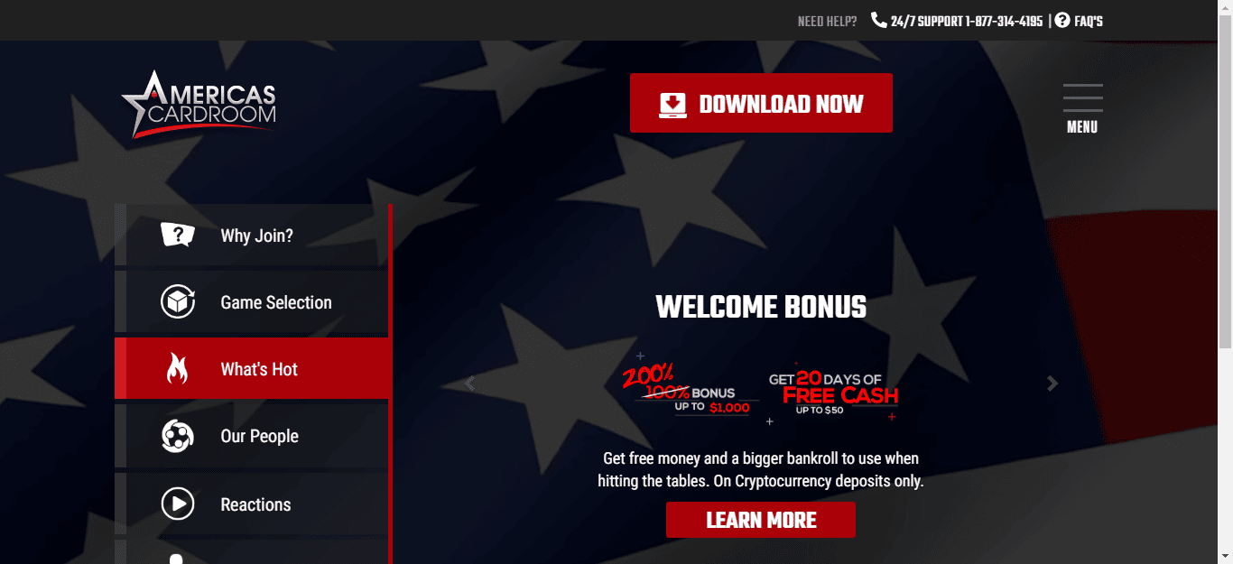 Americas Cardroom Bonus