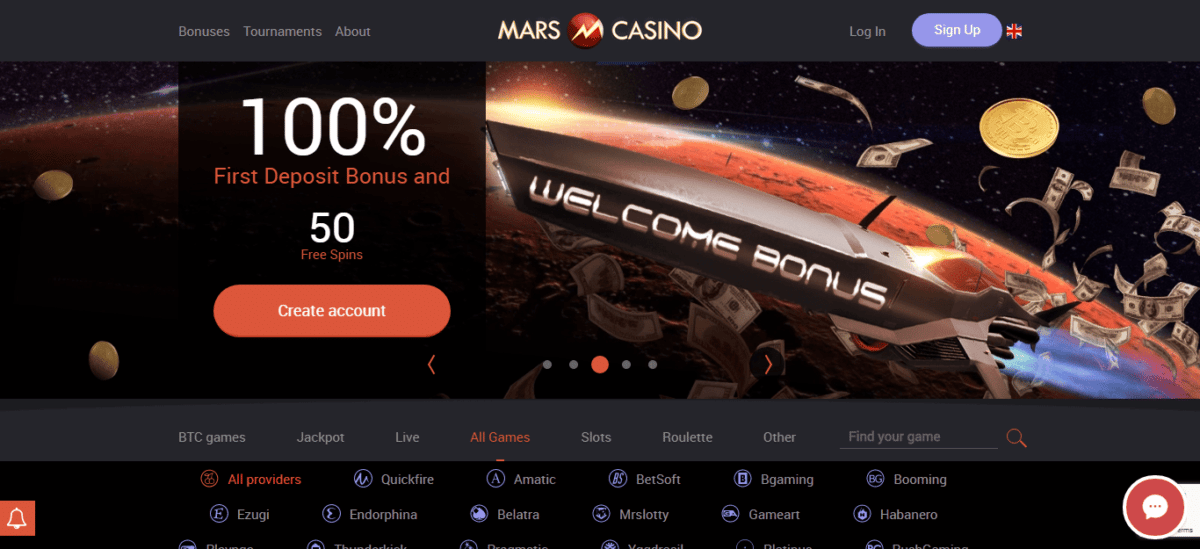 Mars Casino No Deposit Bonus Codes 2020