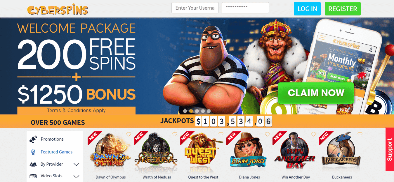 You are currently viewing CyberSpins Free Bonus Codes – CyberSpins.com Promos December 2021