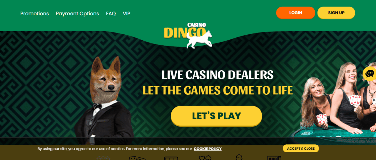 Bonus Gratis Dingo Kasino
