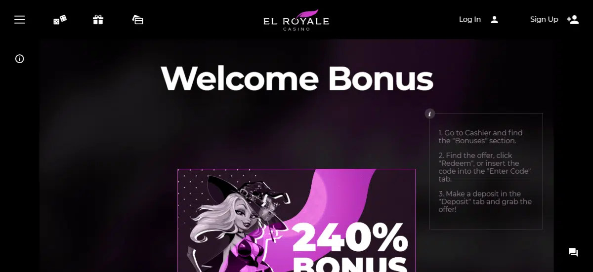 El Royale Casino No Deposit Bonus