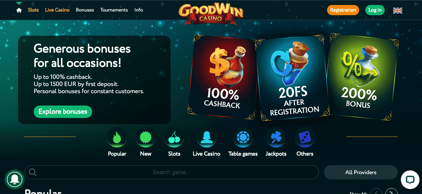 Goodwin Casino No Deposit Bonus