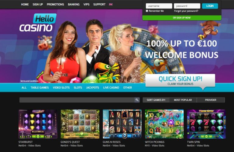 Read more about the article Hello Casino No Deposit Bonus – HelloCasino.com Promos December 2021
