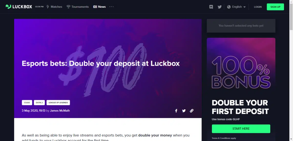 LuckBox No Deposit Bonus