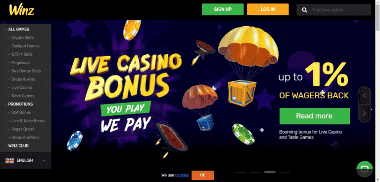 Read more about the article Winz Casino Bonus Codes – Winz.io Free Spins May 2022