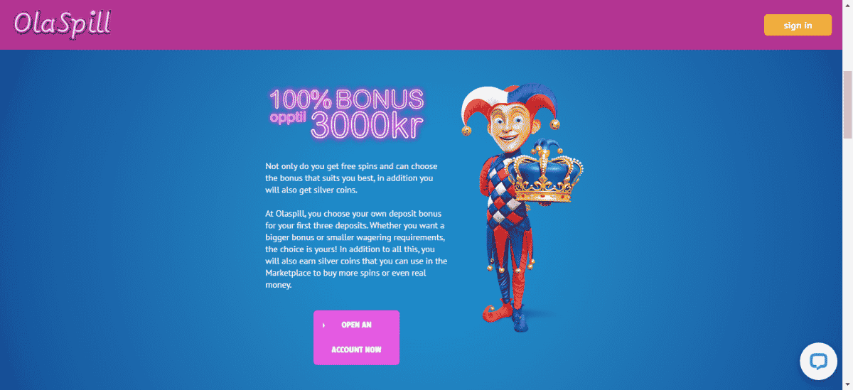 OlaSpill Free Bonus