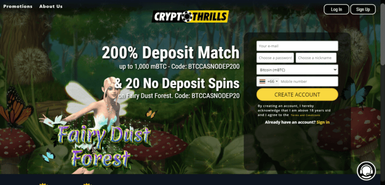 Read more about the article CryptoThrills Casino Promos, Review & Rating