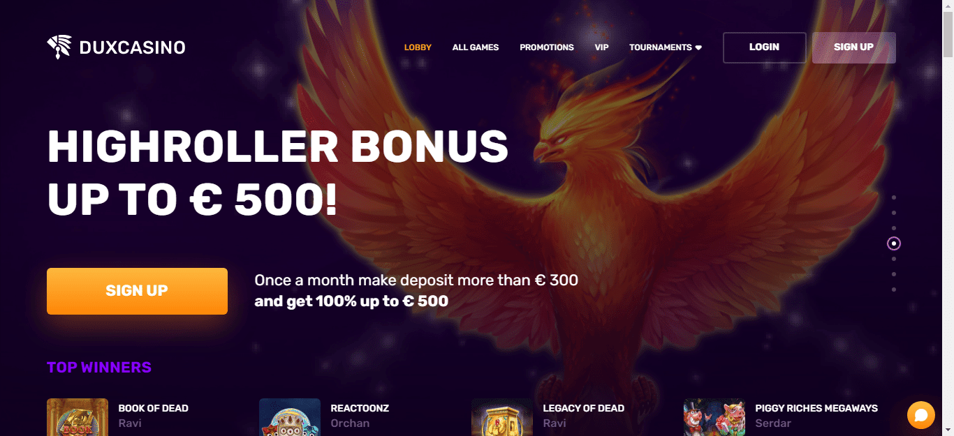 You are currently viewing Dux Casino Bonus Codes – DuxCasino.com Free Spins May 2022