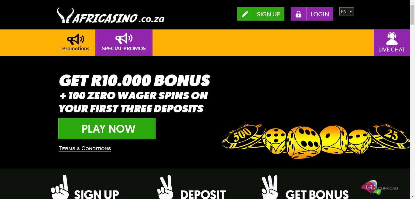 You are currently viewing AfriCasino Promo Codes – AfriCasino.co.za Free Spins December 2021