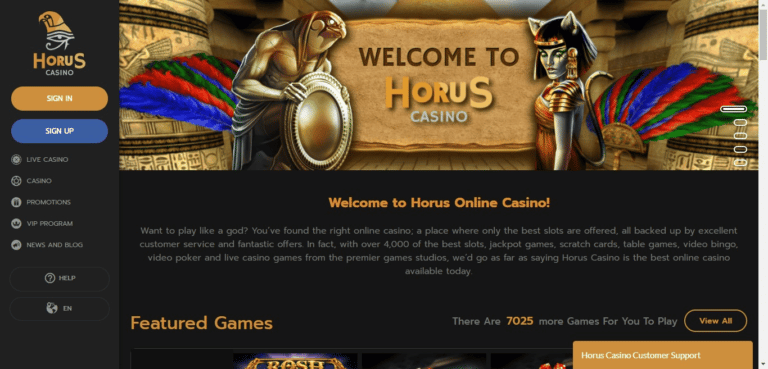 Read more about the article Horus Casino Bonus Codes – HorusCasino.com Free Spins May 2022