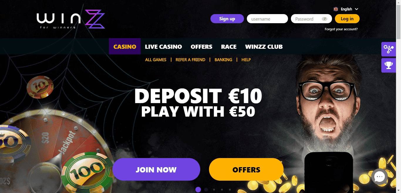 You are currently viewing Winzz Casino Promo Codes – Winzz.com Free Spins December 2021