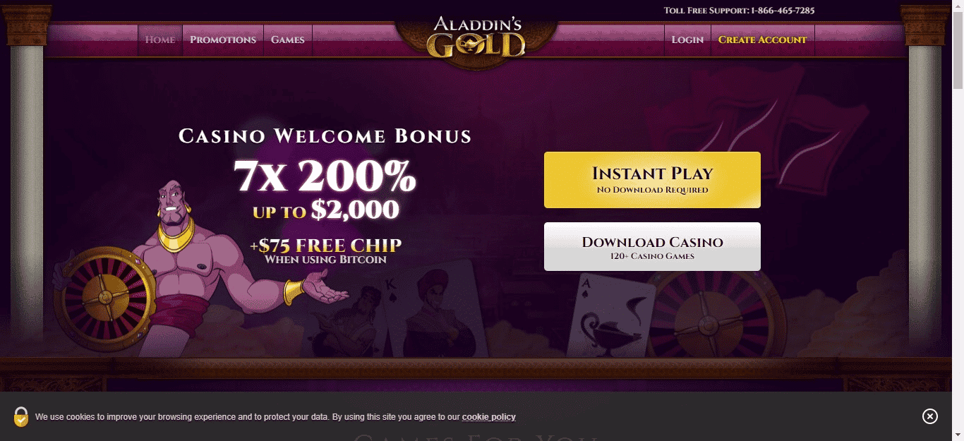 You are currently viewing Aladdins Gold Casino Promo Codes – AladdinsGold.com Free Spins December 2021