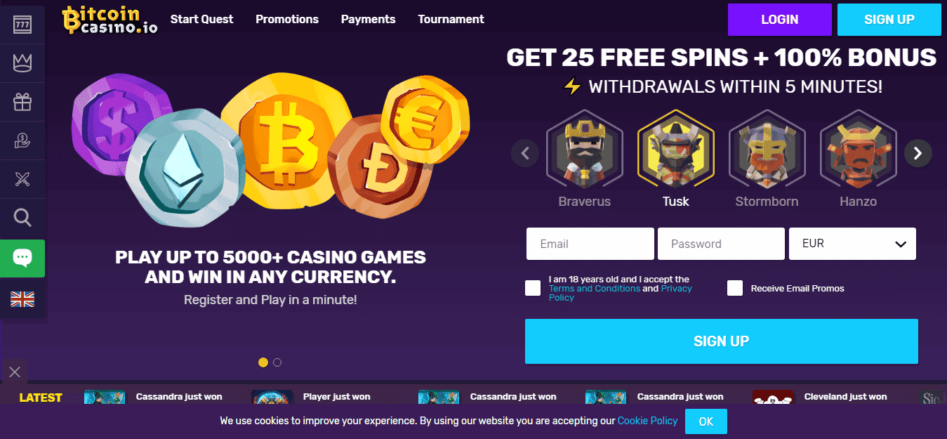 Bonus Bitcoin Casino With Deposits