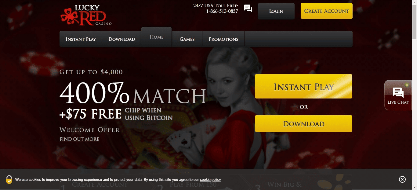 Lucky Red Casino Free Bonus Codes