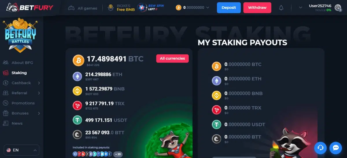 How BetFury Staking Works