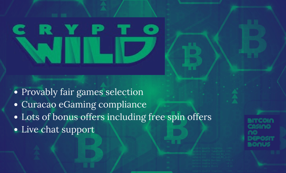 Crypto Wild Casino No Deposit Bonus Codes June 2022