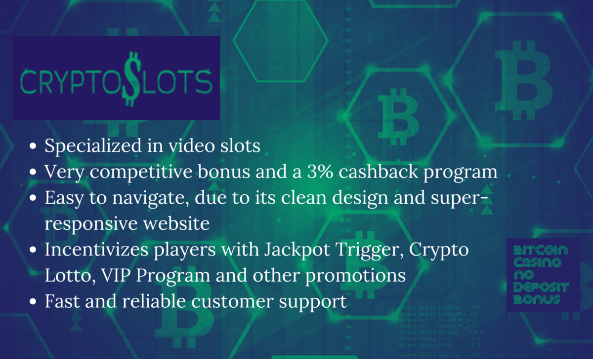 Crypto Slots Promo Codes – CryptoSlots.com Free Spins Bonus